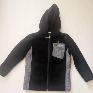 Black and Gray Hooded Jacket